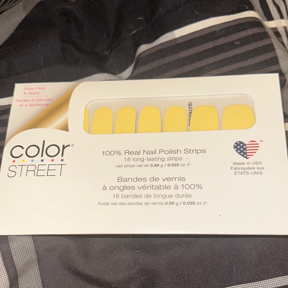 Color Street Sunny Yellow Nail Polish Strips